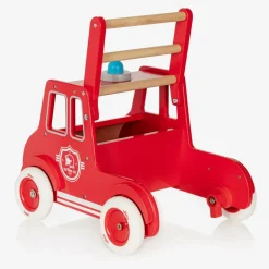 Vilac Red Wooden Fire Engine Walker (46cm) Clearance