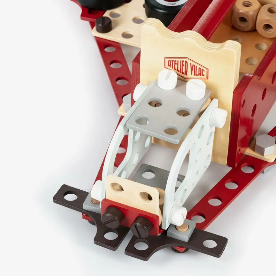 Vilac Red Wooden Toolbox Toy (27cm)