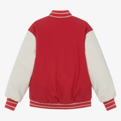 Molo Red Wool Varsity Jacket AdrenalinRush Discount