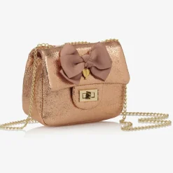Angels Face Rose Gold Bow Handbag (17cm) RoseGold Clearance