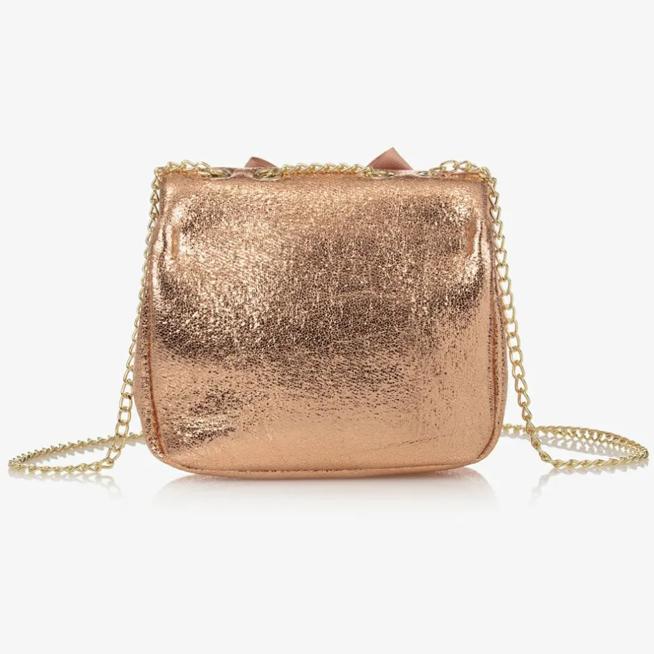 Angels Face Rose Gold Bow Handbag (17cm) RoseGold Clearance