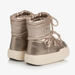 Moon Boot Rose Gold Lace-Up Boots Sale