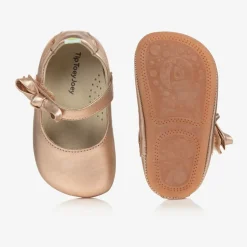 Tip Toey Joey Rose Gold Leather Baby Shoes Sale