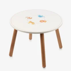 Bigjigs Round White Wooden Animal Table (60cm) Sale