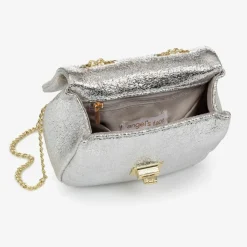 Angels Face Bow Handbag (17cm) Silver Sale