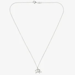Tales From The Earth Silver Elephant Necklace (40cm) Sale