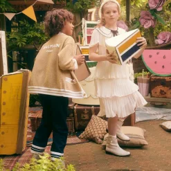 Young Soles Silver Faux Leather Brogue Boots Discount