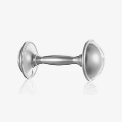 English Trousseau Silver Rattle Gift Set (10cm) Clearance