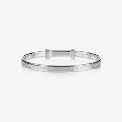 Little Star Sterling Silver Engraved Luna Bangle Best