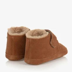 Old Soles Tan Brown Leather First Walker Boots Online