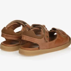 Bobux Kid + Tan Brown Leather Sandals Outlet