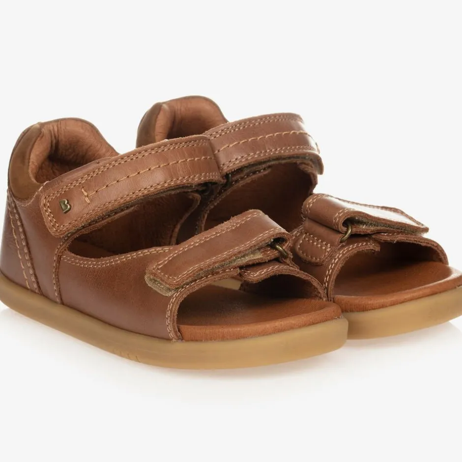 Bobux IWalk Tan Brown Leather Sandals Hot