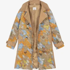 Burberry Teen Beige Monogram Trench Coat ArchiveBeige Online