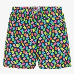 MC2 Saint Barth Teen Blue Gummy Bear Print Swim Shorts