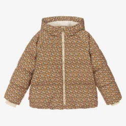 Burberry Teen Boys Beige Puffer Jacket New