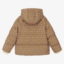 Burberry Teen Boys Beige Puffer Jacket New