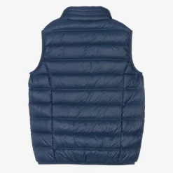 EA7 Emporio Armani Teen Boys Blue Down Logo Gilet Online
