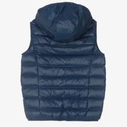 EA7 Emporio Armani Teen Boys Blue Down Logo Gilet Online