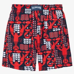 Vilebrequin Teen Boys Blue Lobster Swim Shorts Hot