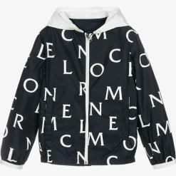 Moncler Enfant Teen Boys Blue Logo Jacket Hot