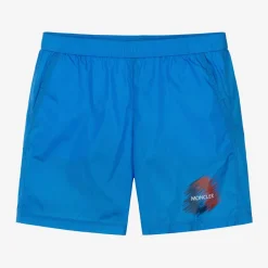 Moncler Enfant Teen Boys Blue Swim Shorts Discount