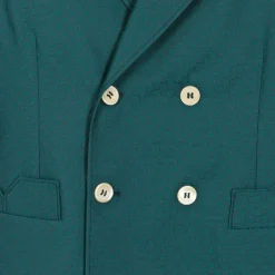 Gucci Teen Boys Blue Wool Square G Blazer Outlet