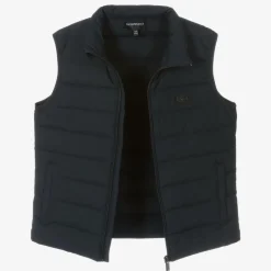 Emporio Armani Teen Boys Navy Blue Down Gilet Online