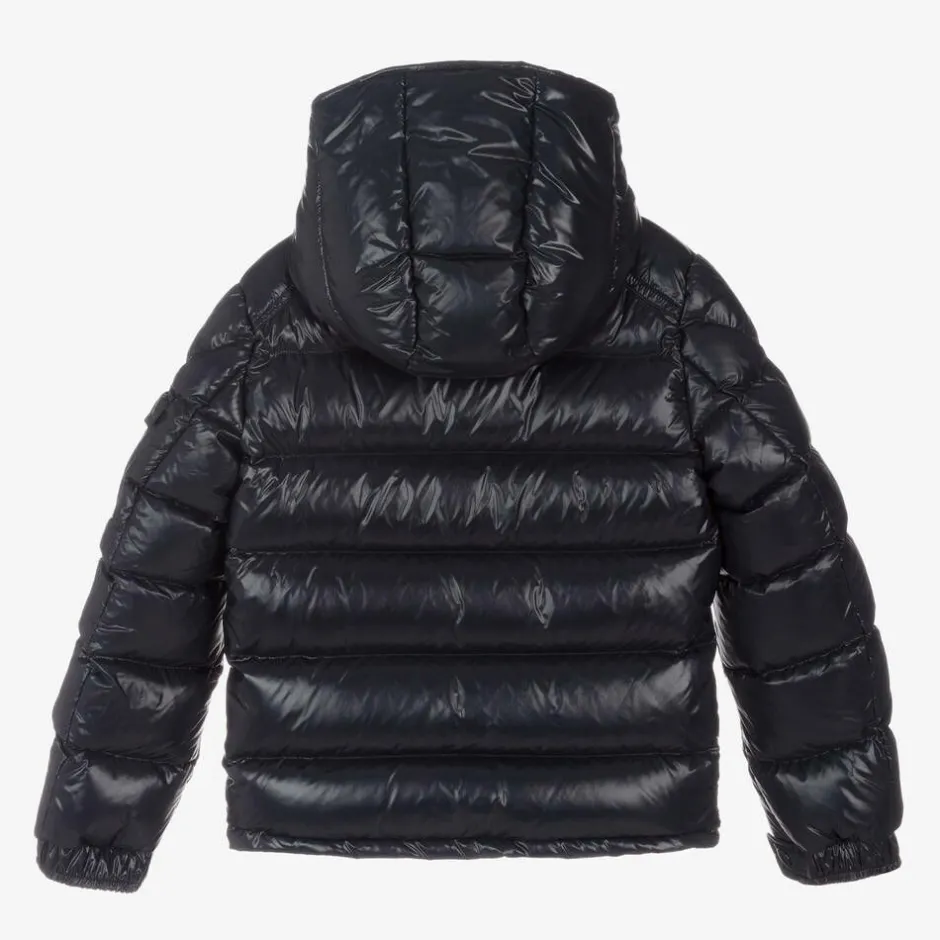 Moncler Enfant Teen Boys Navy Blue Maya Down Puffer Jacket Discount