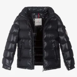 Moncler Enfant Teen Boys Navy Blue Maya Down Puffer Jacket Discount