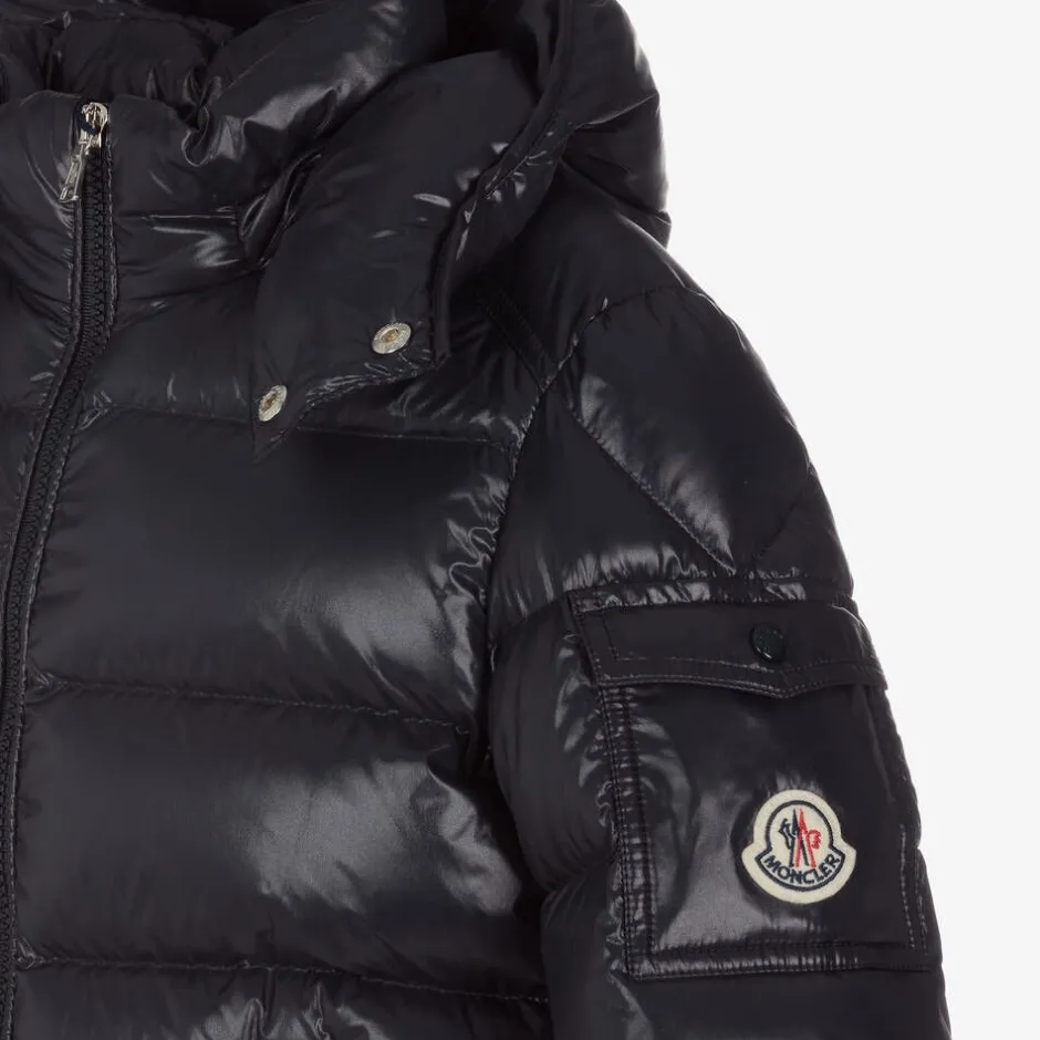 Moncler Enfant Teen Boys Navy Blue Maya Down Puffer Jacket Discount