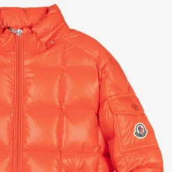 Moncler Enfant Teen Boys Orange Jeff Down Puffer Jacket Clearance