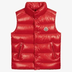 Moncler Enfant Teen Boys Red Tib Down Padded Gilet Online