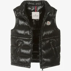 Moncler Enfant Teen Girls Black Ania Puffer Gilet New