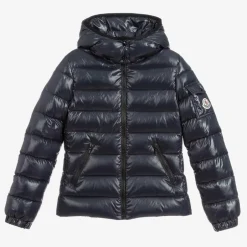 Moncler Enfant Teen Girls Navy Blue Down Bady Puffer Jacket Online