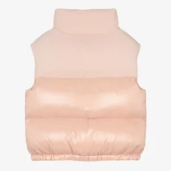 Moncler Enfant Teen Girls Pink Suzan Down Gilet New