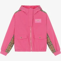 Burberry Teen Girls Pink Vintage Check Jacket BubblegumPink Sale
