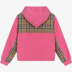 Burberry Teen Girls Pink Vintage Check Jacket BubblegumPink Sale