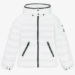 Moncler Enfant Teen Girls White Bady Down Puffer Jacket Online