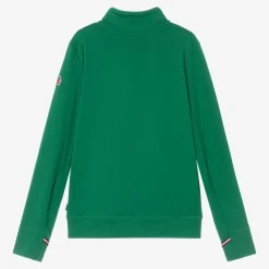 Moncler Enfant Teen Green Technical Half-Zip Top Hot