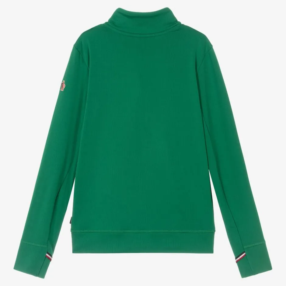 Moncler Enfant Teen Green Technical Half-Zip Top Hot