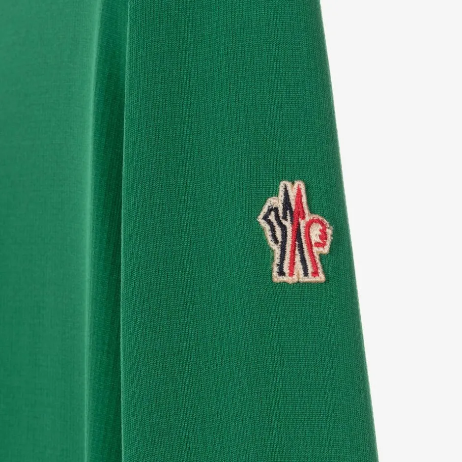 Moncler Enfant Teen Green Technical Half-Zip Top Hot