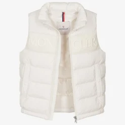Moncler Enfant Teen Ivory Rafael Down Gilet Clearance