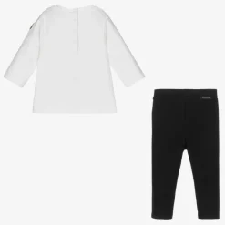 Moncler Enfant White & Blue Leggings Set Best