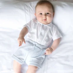 Sofija White & Blue Shorts Set Outlet