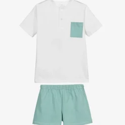Babidu White & Green Short Pyjamas Sale