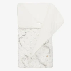 Paz Rodríguez White & Grey Cotton Baby Nest (66cm) Best