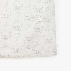 Paz Rodríguez White & Grey Cotton Baby Nest (66cm) Best