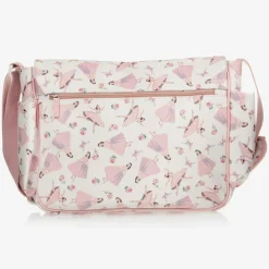Powell Craft White & Pink Ballerina Baby Changing Bag (36cm) Clearance