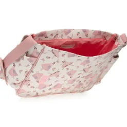Powell Craft White & Pink Ballerina Baby Changing Bag (36cm) Clearance