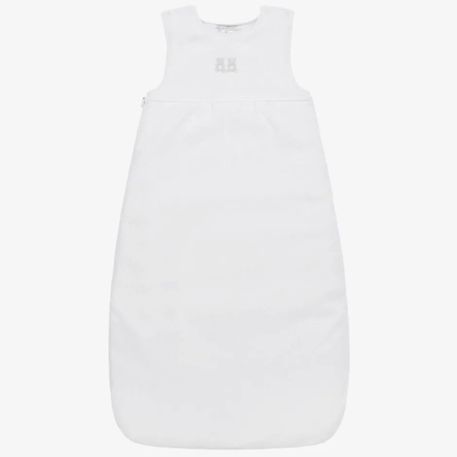Kissy Kissy White Baby Bear Cub Pima Cotton Sleeping Bag (70cm) Hot